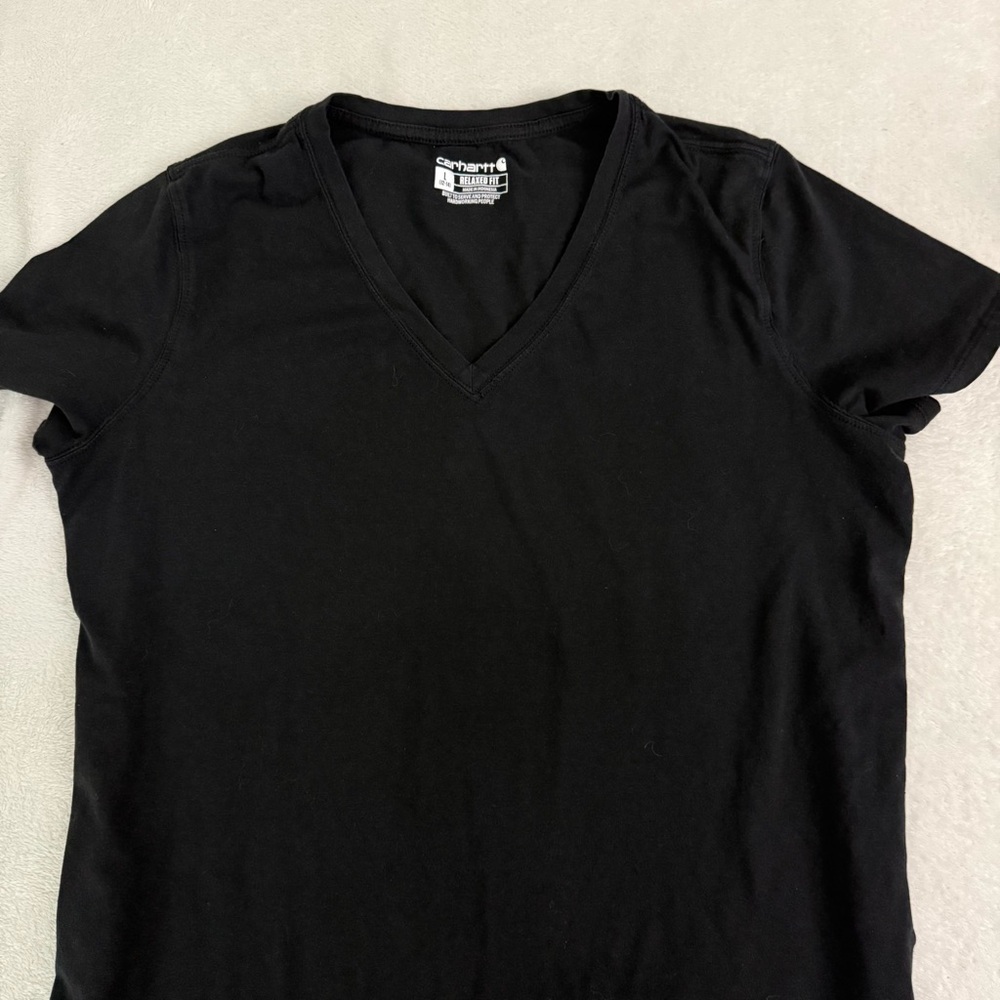 Carhartt Women's Classic Black V-Neck Tee